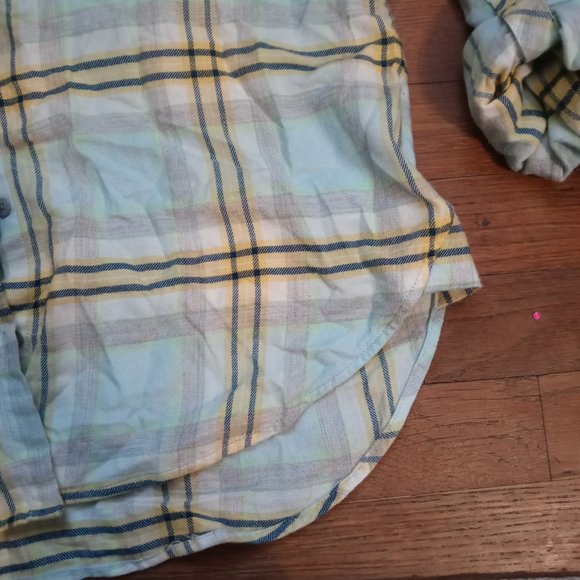 NWT C&C CALIFORNIA rayon plaid shirt (M) - Picture 5 of 8